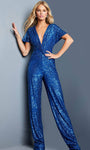 Sequined V-neck Jumpsuit