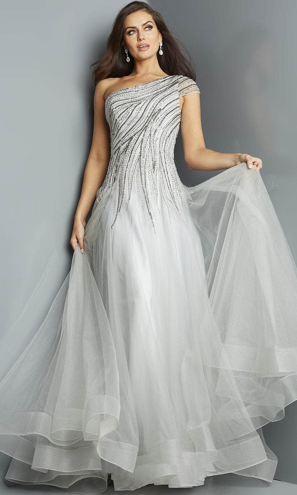 Jovani 23042 - Embellished A-Line Evening Dress
