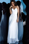 Strapless Natural Waistline Glittering Sheer Fitted Goddess Back Zipper Sheath Sweetheart Sheath Dress