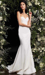 Strapless Button Closure Sweetheart Mermaid Natural Waistline Wedding Dress