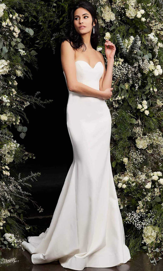 Fit-and-Flare Wedding Dress with Textured Floral Lace - LE1144