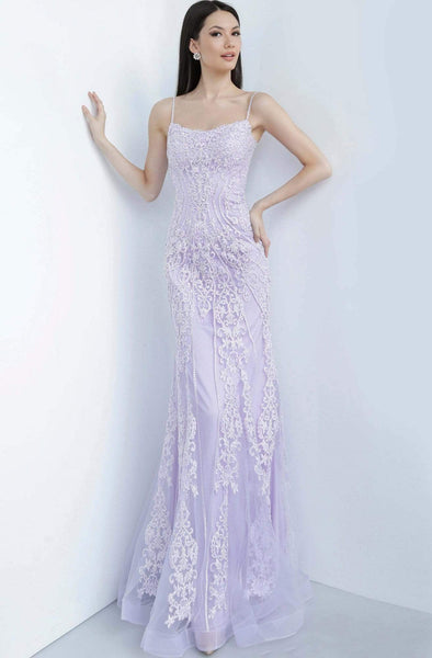 Spaghetti Strap Mermaid 2012 Tulle Scoop Neck Back Zipper Applique Sheer Embroidered Beaded Corset Natural Waistline Dress with a Brush/Sweep Train