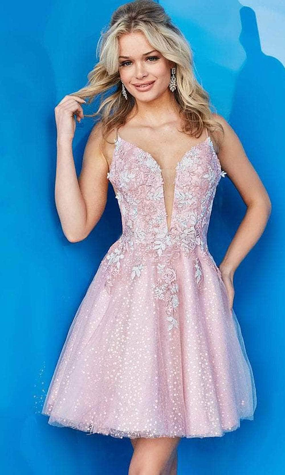 JVN by Jovani JVN23301 - Sleeveless Cocktail Dress
