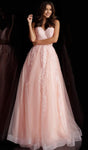 Strapless Fitted Lace-Up Floor Length Sweetheart Natural Waistline Dress