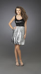 A-line Scoop Neck Sleeveless Sequined Cocktail Short Natural Waistline Dress