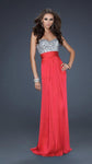A-line Strapless Sweetheart Natural Waistline Beaded Ruched Chiffon Dress With Rhinestones