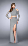 Sexy Sophisticated Cold Shoulder Long Sleeves Sleeveless Back Zipper Open-Back Cutout Beaded Slit Collared High-Neck Evening Dress