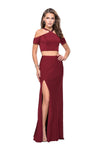 Sexy Cutout Slit Back Zipper Open-Back Fitted Beaded Sheath Jersey Natural Waistline Halter Sheath Dress/Evening Dress with a Brush/Sweep Train