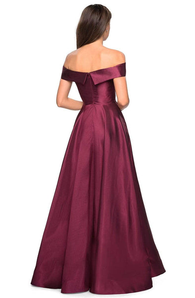 La Femme - 27005 Off Shoulder High Slit Prom Dress