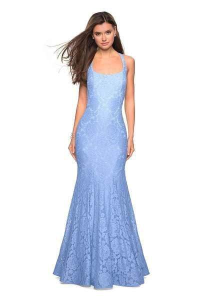 Mermaid Floor Length Sleeveless Floral Print Lace Back Zipper Racerback Cutout Natural Waistline Bandeau Neck Square Neck Dress with a Brush/Sweep Train With Rhinestones