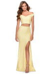 Sexy Sweetheart Sheath Off the Shoulder Open-Back Back Zipper Beaded Sequined Slit Sheer Floral Print Lace Natural Waistline Floor Length Sheath Dress with a Brush/Sweep Train