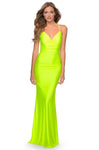 29020 Plunging V neck Ruched Prom Sheath Dress