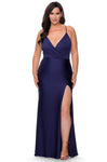 Plus Size Sophisticated V-neck Slit Back Zipper Ruched Natural Waistline Plunging Neck Short Sheath Jersey Sleeveless Spaghetti Strap Sheath Dress/Prom Dress