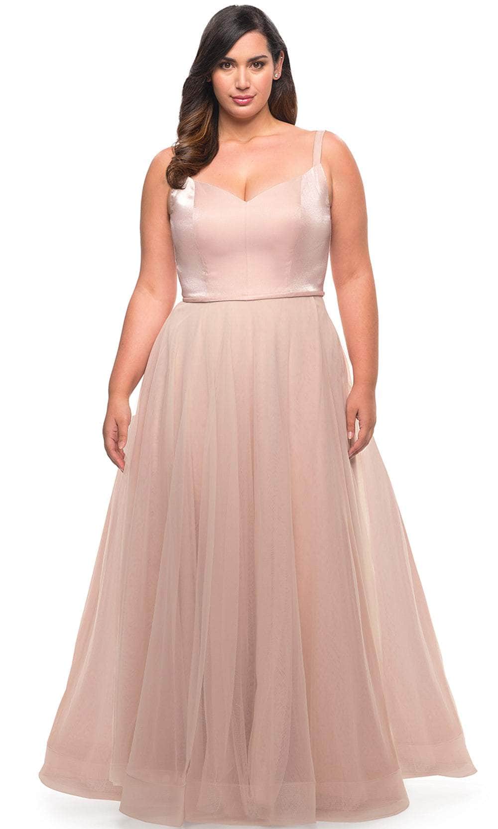 La Femme 29072 - Sleeveless Tulle Prom Dress
