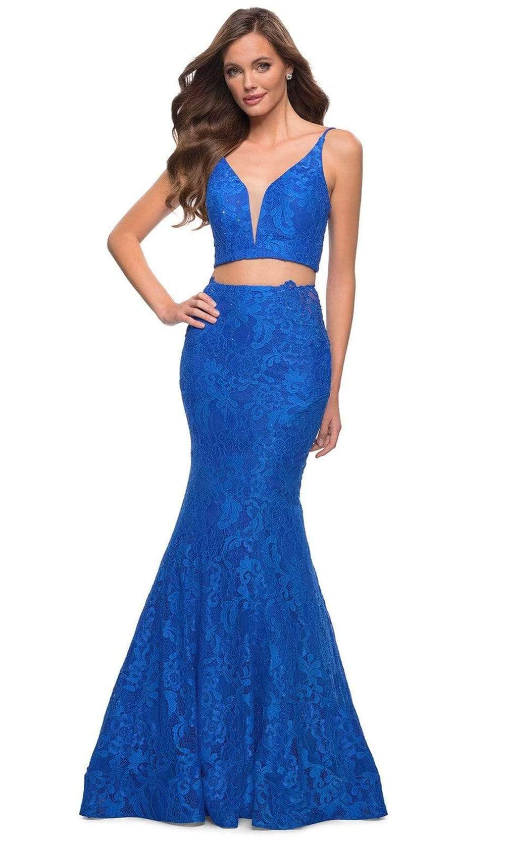 La Femme - 29970 Two Piece Plunging V Neck Mermaid Dress
