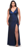 Tall V-neck Sleeveless Empire Waistline Sheath Ruched V Back Back Zipper Sheath Dress