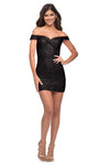 Sheath Off the Shoulder Natural Waistline Cocktail Short Back Zipper Ruched Sequined Open-Back Fitted Sheath Dress/Prom Dress