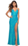 V-neck Back Zipper Draped Wrap Slit Lace-Up Sequined Ruched Natural Waistline Sheath Sheath Dress with a Brush/Sweep Train