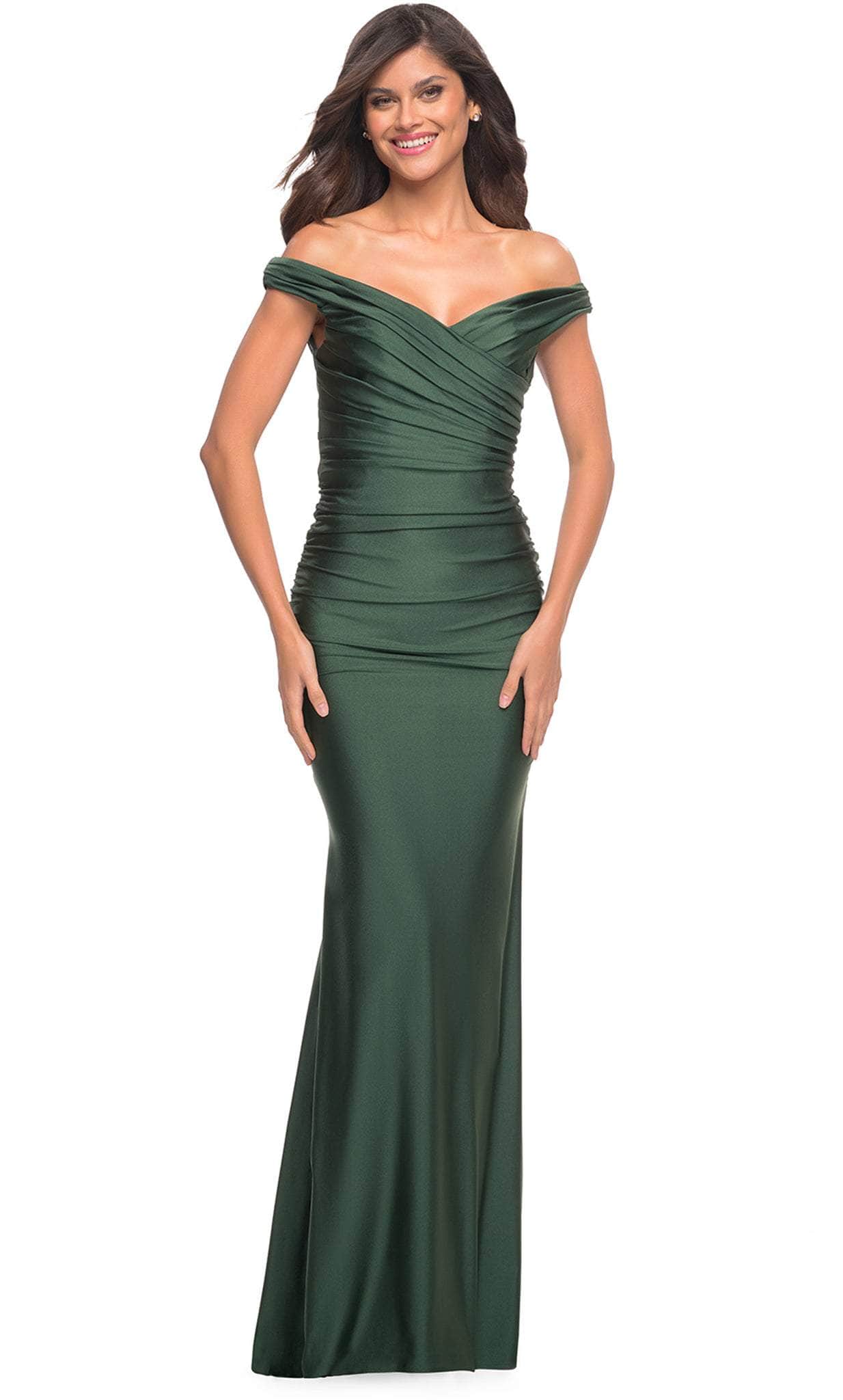 La Femme 30631 - Off Shoulder Fitted Long Gown

