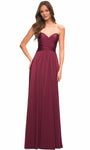 Sexy Strapless Floor Length Sweetheart Natural Waistline Sheath Jersey Back Zipper Open-Back Slit Ruched Sheath Dress/Evening Dress