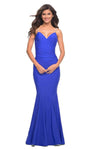 V-neck Jersey Mermaid Natural Waistline Open-Back Beaded Back Zipper Ruched Dress with a Brush/Sweep Train