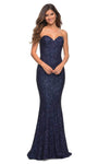 Strapless Natural Waistline Sweetheart Back Zipper Open-Back Sequined Fitted Mermaid Dress with a Brush/Sweep Train