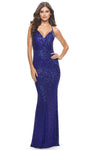 V-neck Faux Wrap Ruched Sequined Open-Back Sheath Spaghetti Strap Natural Waistline Sheath Dress/Prom Dress with a Brush/Sweep Train