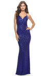 V-neck Natural Waistline Sheath Open-Back Ruched Sequined Faux Wrap Spaghetti Strap Sheath Dress/Prom Dress with a Brush/Sweep Train