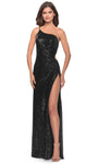 Sexy Natural Waistline Sheath Ruched Open-Back Asymmetric Slit Sequined Cutout Spaghetti Strap Sheath Dress/Prom Dress with a Brush/Sweep Train