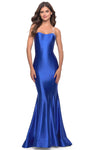 Strapless Jersey Natural Waistline Mermaid Lace-Up Sweetheart Prom Dress with a Brush/Sweep Train
