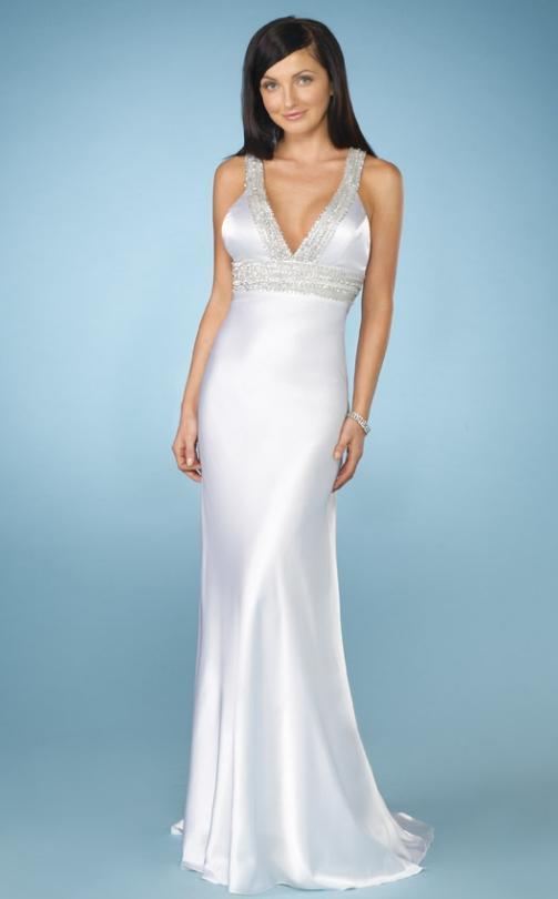 La Femme Gigi - 13580 Halter Plunging Jewel Evening Dress
