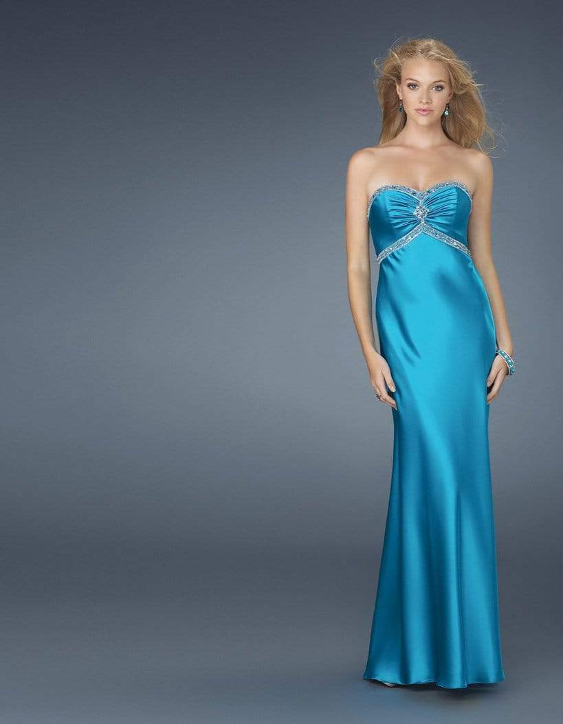 La Femme Gigi - 14574 Luminously Ruched Sweetheart Sheath Gown
