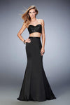 Strapless Satin Mermaid Sweetheart Sequined Back Zipper Natural Waistline Dress with a Brush/Sweep Train