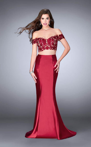 Back Zipper Open-Back Embroidered Off the Shoulder Floor Length Natural Waistline Mermaid Evening Dress with a Brush/Sweep Train