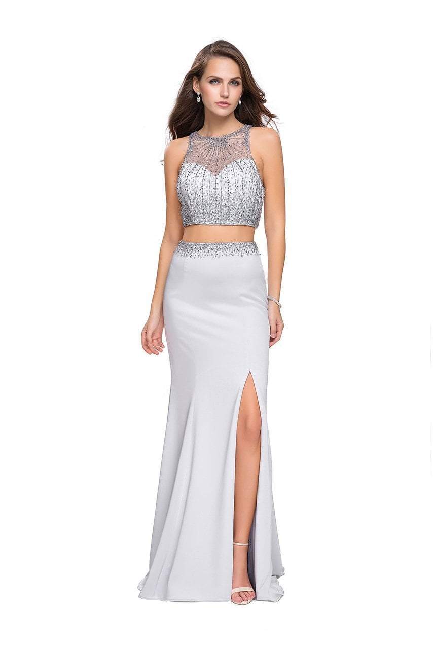 La Femme Gigi - 26063 Beaded Two-Piece Jersey Sheath Gown
