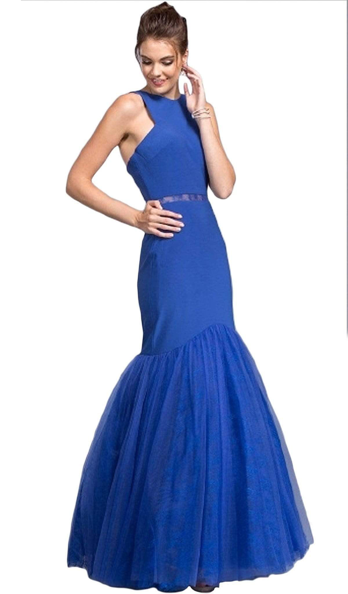 Aspeed Design - Lace Halter Sheath Prom Dress
