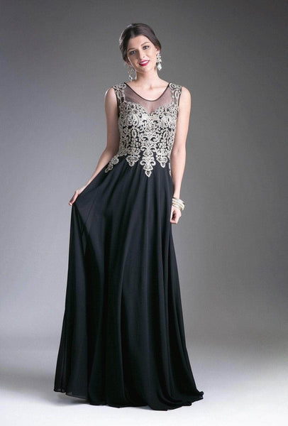 Tall A-line Flutter Sleeves Floor Length Jeweled Illusion Sheer Applique Sweetheart Dress