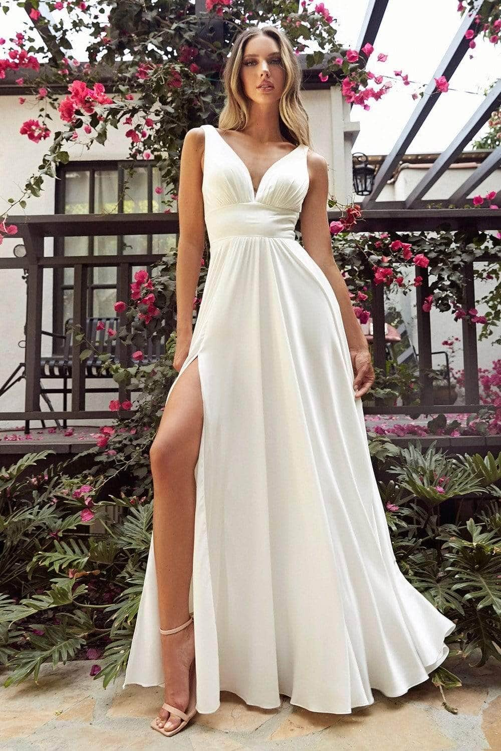 Ladivine Bridal 7469W - Soft Satin Empire Bridal Gown
