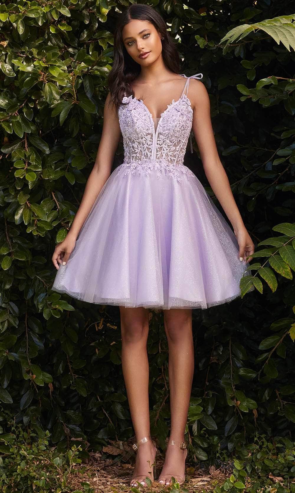 Ladivine CD0188 - Corset Applique Tulle and Lace Prom Dress
