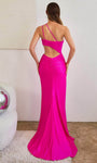 Cutout Asymmetric Ruched Slit Open-Back Glittering Sheath Floor Length Empire Waistline Sleeveless Sheath Dress/Evening Dress with a Brush/Sweep Train