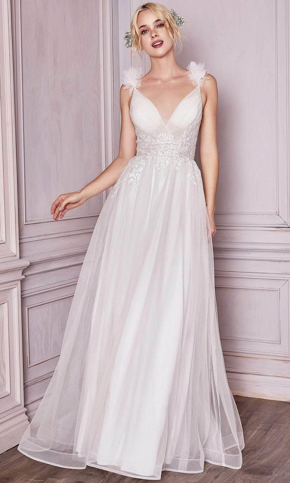 Ladivine Bridal CD971W - V-neck Bridal Gown
