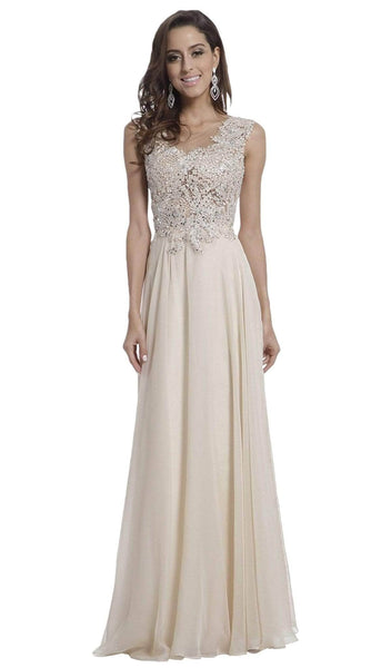 Sophisticated A-line Lace Cap Sleeves Shirred Back Zipper Illusion Sheer Jeweled Sweetheart Floor Length Dress