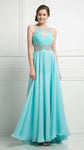 A-line Floor Length Illusion Open-Back Ruched Sequined Bateau Neck Chiffon Dress with a Brush/Sweep Train by Ladivine