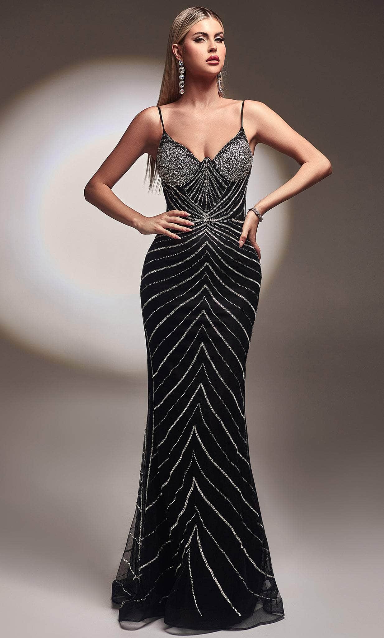 Ladivine CR866 - Embellished Sleeveless Prom Dress
