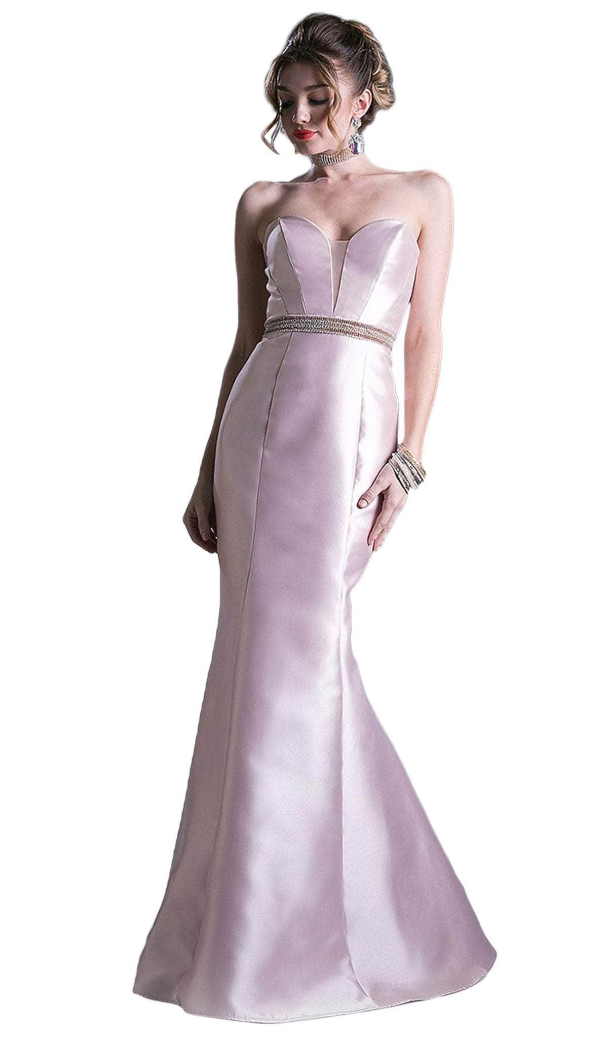 Ladivine ML400 - Strapless Plunging Sweetheart Mermaid Gown
