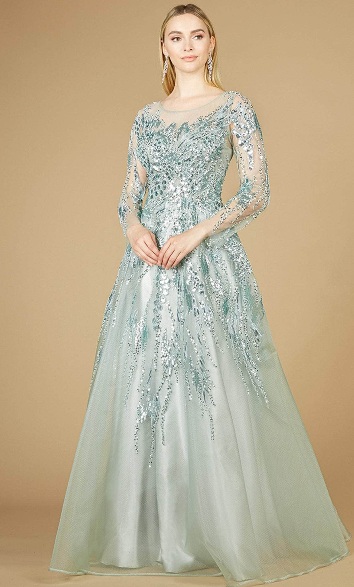 Lara Dresses 29208 - Embellished A-Line Evening Dress
