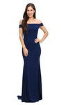 Cap Sleeves Off the Shoulder Back Zipper Fitted Natural Waistline Fit-and-Flare Mermaid Floor Length Midi Dress