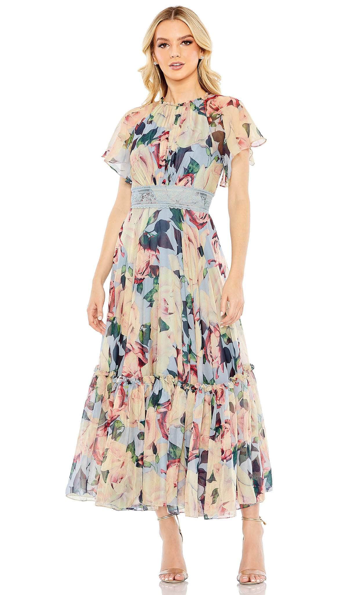 Mac Duggal 11400 - Floral Printed A-line Dress

