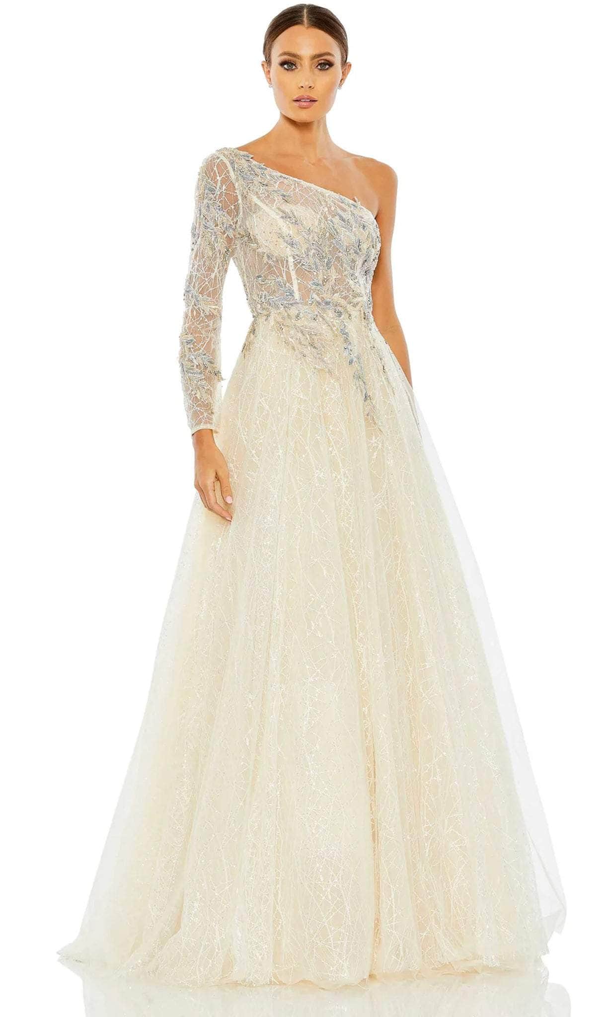 Mac Duggal 20232 - Embellished Asymmetric Evening Gown
