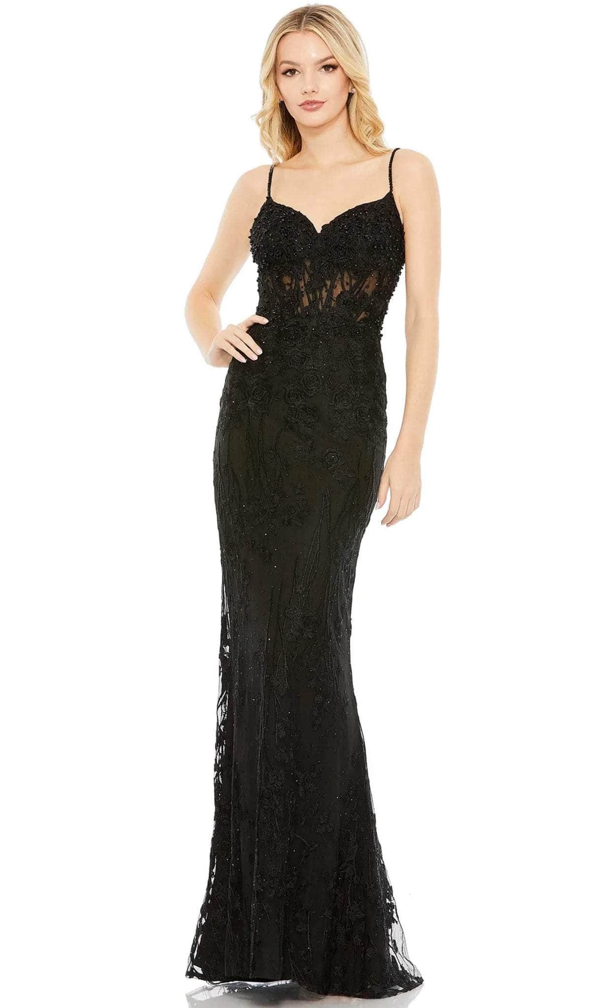 Mac Duggal 20429 - Sleeveless Embellished Classic Prom Dress
